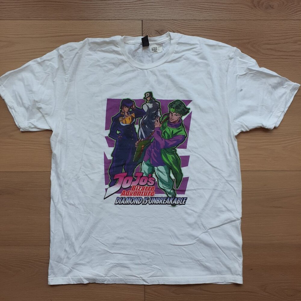 New JoJo's Bizarre Adventure - Diamond is Unbreakable - White T-Shirt